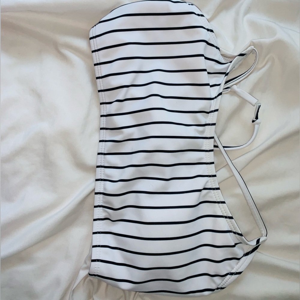Striped bikini top